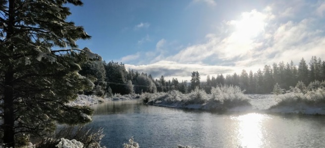 A beautiful and memorable Christmas Morning somewhere in Oregon.